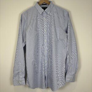 Banana Republic Men’s Dress Shirt Large Slim Non-Iron Blue Button Down